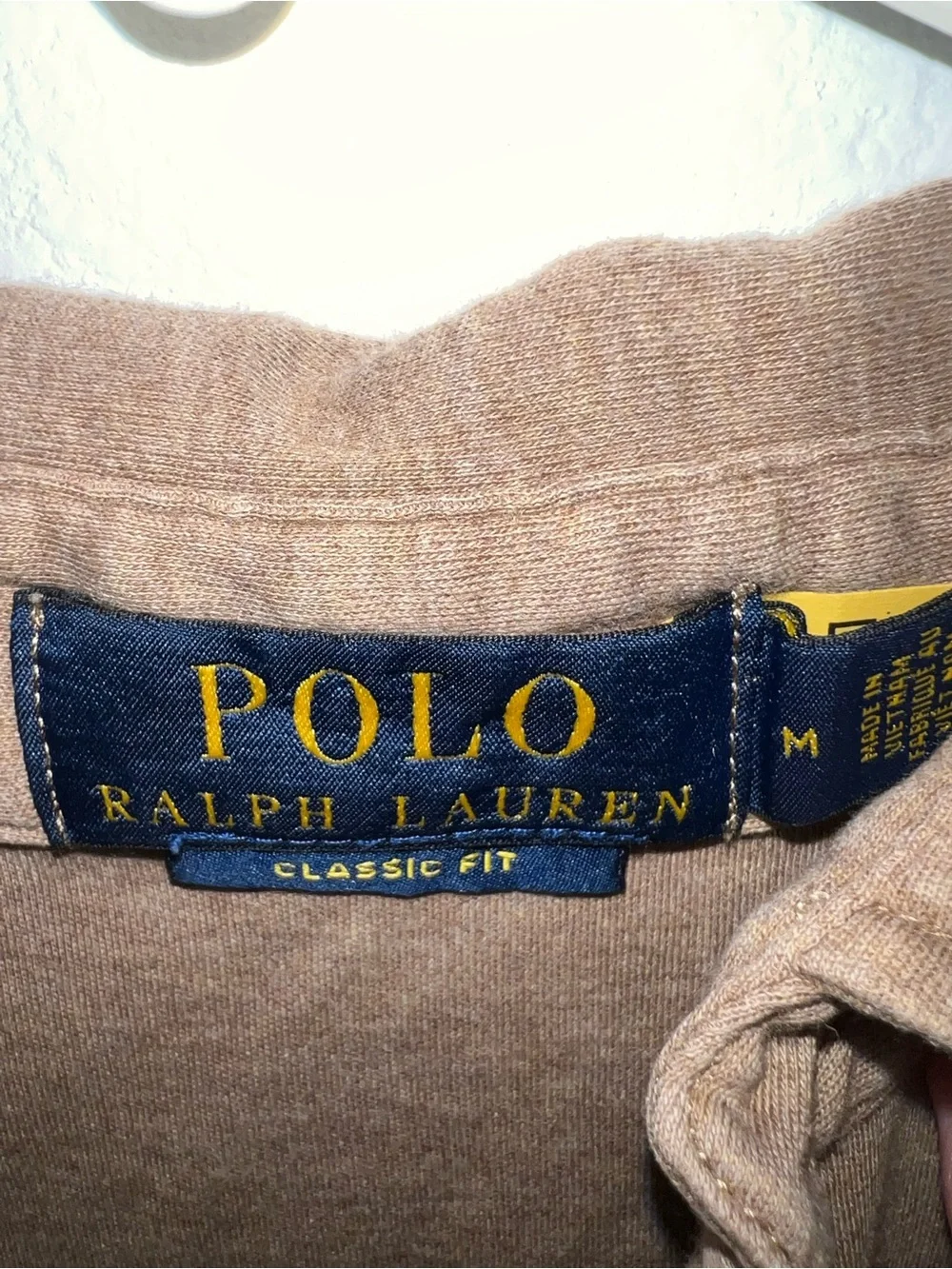 Ralph Lauren Brown Short-Sleeve Polo Shirt with Embroidered Pony